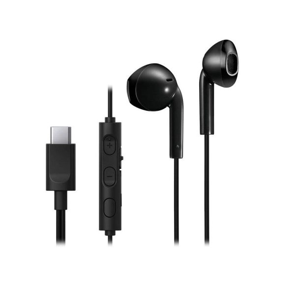 JVC HA-FR17UC In-Ear Hovedtelefoner m. USB-C og Mikrofon - Sort Fashion