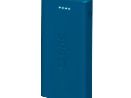 SBS Powerbank 10W m. 2x USB-A & 1x USB-C - 10.000 mAh - Blå Discount