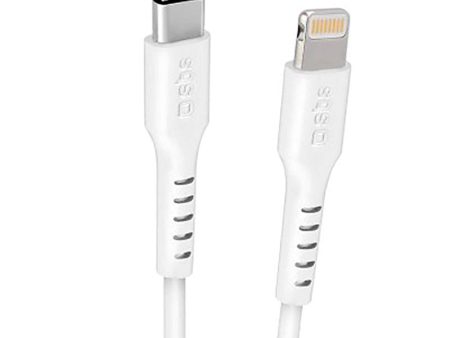 SBS USB-C til Lightning Kabel MFI - 3 Meter - 480 Mbit s - Hvid Fashion