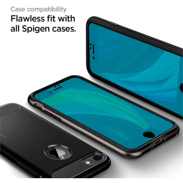 iPhone SE (2022   2020)   8   7 Spigen Beskyttelsesglas - Sort Kant For Cheap