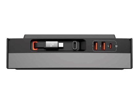 Baseus USB Hub m. Indbygget USB-C Kabel 45W - Tesla Model 3 Y - Sort Hot on Sale