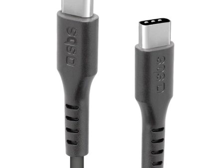 SBS USB-C til USB-C 3.1 Kabel - 1.5 Meter - 10 Gbit s   45W (PD) - Sort For Discount