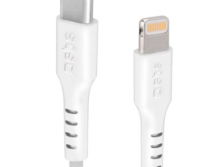 SBS USB-C til Lightning Kabel MFI - 1 Meter - 20W (PD) - Hvid Online now