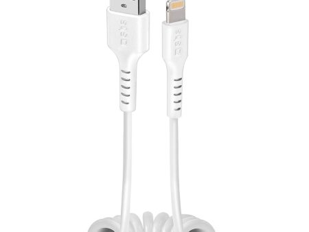 SBS USB-A til Lightning Telefon-ledning Kabel MFI - Maks 0.5 Meter - 480 Mbit s - Hvid Sale