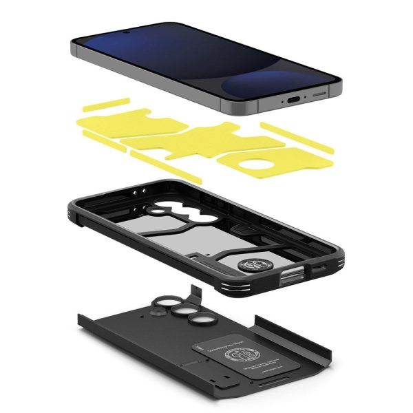 Samsung Galaxy S24 FE Spigen Tough Armor Cover m. Kickstand - Sort Sale