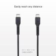 SBS USB-C til USB-C Kabel - 1.5 Meter - 25W (PD) - Sort Fashion