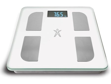 SBS Sport Digital Scale - Bluetooth Kropsanalyse Badevægt - Hvid Supply