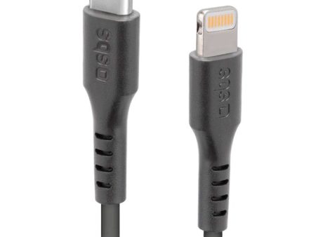 SBS USB-C til Lightning Kabel MFI - 1 Meter - 480 Mbit s - Sort Online now