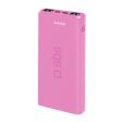 SBS Powerbank 10W m. 2x USB-A & 1x USB-C - 10.000 mAh - Pink Discount