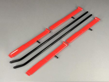 Roban 700 Size MD-500E Red Landing Gear Set Online now