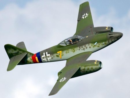 Freewing Messerschmitt Me 262  Yellow 7  V2 Twin 70mm EDF Jet - PNP Discount