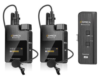 Comica BoomX-D 2.4G Digital 1-Trigger-2 Wireless Microphone For Smartphone Online now