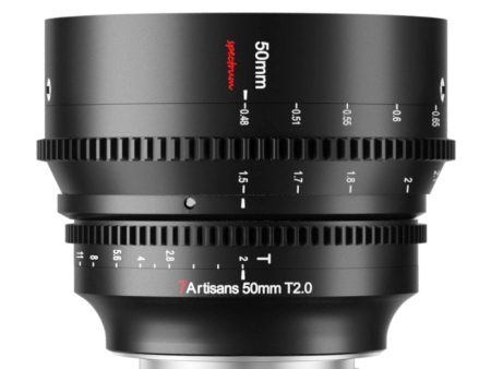 7Artisans 50mm T2.0 Full Frame Cine Lens E R L Z mount on Sale