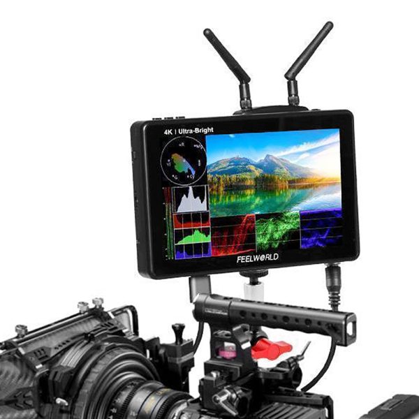 FEELWORLD LUT7S Pro 7 Inch 2200nits DSLR Camera Field Monitor 3D LUT Touch 4K HDMI 3G-SDI F970 Kit Sale