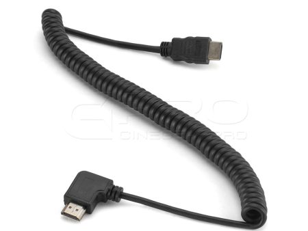 CGPro AM-AML-SC HDMI (A) to Right Left Angle HDMI (A) Spring Curl Flexible Cable on Sale