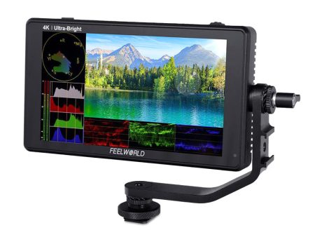 FEELWORLD LUT6S 6  2600nits HDR 3D LUT Touch Screen Camera Field Monitor 3G-SDI 4K HDMI Input Output Cheap