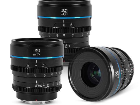 SIRUI Night Walker S35 Cine 3 Lens Set (24mm & 35mm & 55mm T1.2) Supply