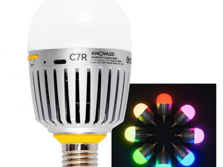 GODOX KNOWLED C7R E27 RGBWW Creative Bulb For Practical Set Lighting Supply