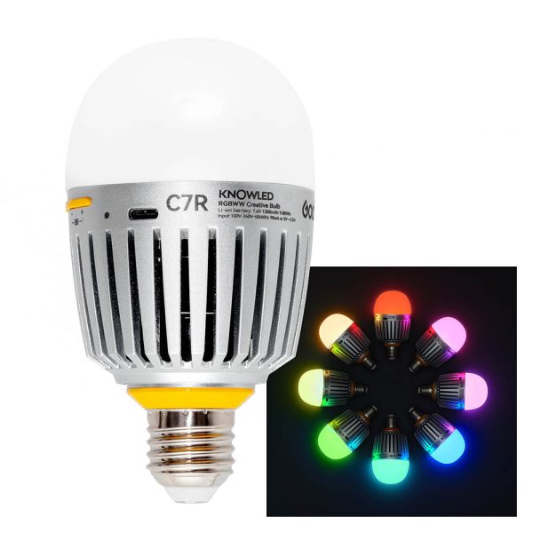 GODOX KNOWLED C7R E27 RGBWW Creative Bulb For Practical Set Lighting Supply