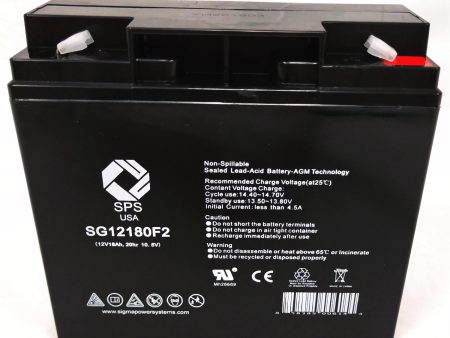 12V 18Ah rechargeable SLA (Sealed Lead Acid) battery with T2 (F2) terminals For Discount