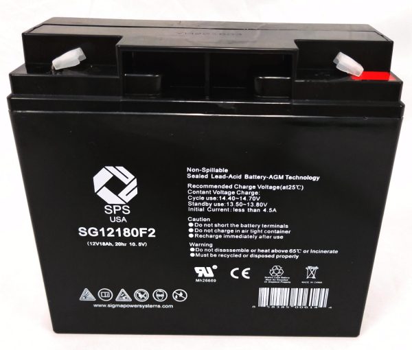 12V 18Ah rechargeable SLA (Sealed Lead Acid) battery with T2 (F2) terminals For Discount