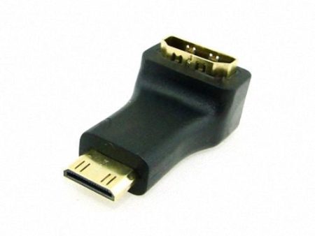 CGPro Mini HDMI Male C TO HDMI Type A FEMALE 90 degree Down Right Angled Adapter Online now