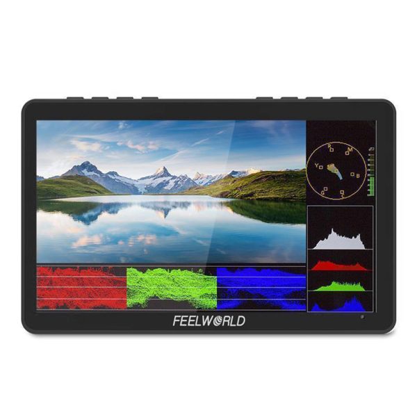 FEELWORLD F5 Pro V4 5.5 Inch Touch Screen Monitor 1920x1080 4K HDMI Input Built-in  F970 Power Adapter Online now