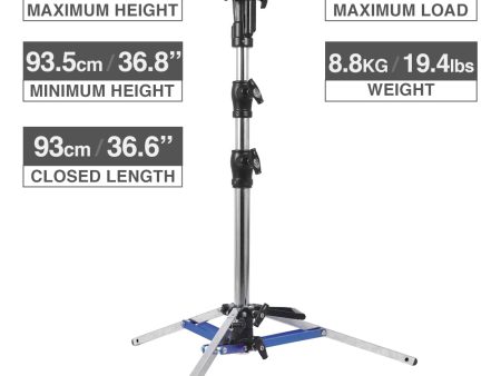 CINEGRIPPRO G07002 Low Boy Combo Stand Double Riser Online now