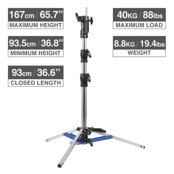 CINEGRIPPRO G07002 Low Boy Combo Stand Double Riser Online now