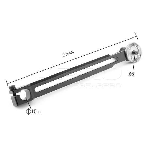 CGPro NATO Rail With 15mm Rod Clamp to M6 ARRI Rosette Mount Hot on Sale