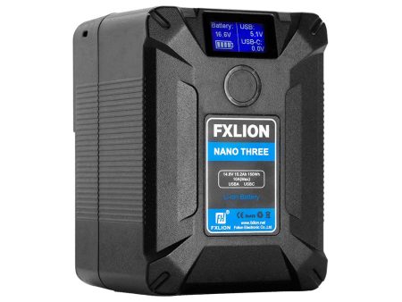 Fxlion Nano THREE 150Wh Ultra compact V-Mount Battery Online Sale