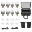 GODOX KNOWLED C10R K8 E27 RGBWW Creative Bulb 8-Light Kit For Practical Set Lighting on Sale