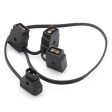 CGPro D-TAP Male to 3 D-TAP Female 2 Pin Extension Cable for DSLR Rig For Sale