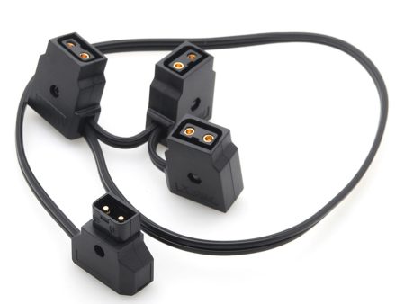 CGPro D-TAP Male to 3 D-TAP Female 2 Pin Extension Cable for DSLR Rig For Sale