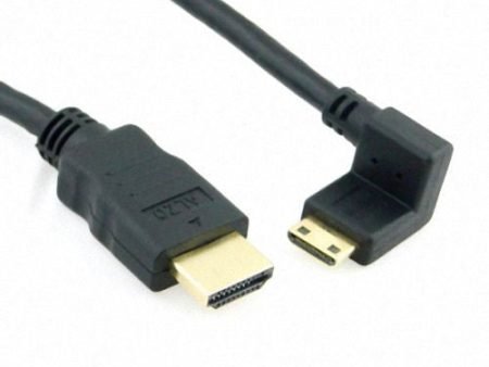 MP4 & Tablet Tf101 & DC & DV HDMI 90 degree Right angled male to mini HDMI CABLE For Discount