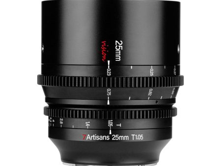 7Artisans 25mm T1.05 APS-C MF Cine Lens E FX RF L M43 Z cam Mount Cheap